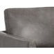 Portman Marseille Concrete Leather Swivel Lounge Chair, Swivel